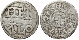 CAROLINGIANS. Charles the Simple. As Charles IV, King of West Francia, 898-922. AR Denier.