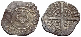 ENGLAND. Richard II. 1377-1399. AR Halfpenny.
