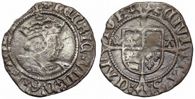 ENGLAND. Henry VIII. 1509-1547. AR Halfgroat.