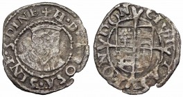 ENGLAND. Edward VI. 1547-1553. AR Penny, in the name of Henry VIII