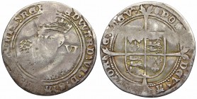 TUDOR. Edward VI. 1547-1553. AR Sixpence