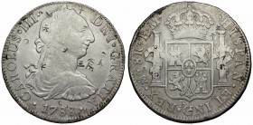 MEXICO, Colonial. Carlos IV. King of Spain, 1788-1808. AR 8 Reales.