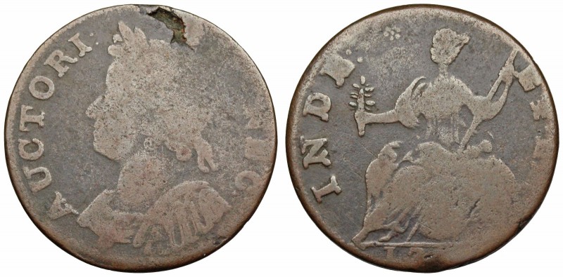 PRE-FEDERAL, State Coinage. Connecticut Copper, 1786. Mailed bust left. Miller 5...