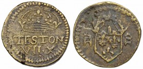 COIN WEIGHTS, France. Henri III. 1574-1589. For a Teston (19mm, 9.46 g).