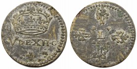 COIN WEIGHTS, France. Louis XIV. For 7 Deniers, ¼ Ecu (19mm, 6.95 g).