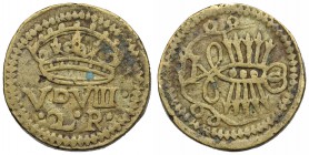 COIN WEIGHTS, Spain. 16th-17th Century. For a 2 Reales. (17mm, 6.90 g).