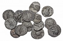 ROMAN IMPERIAL. Lot of 15 silver denari of the Roman ladies. Group lots sold as is, no returns.