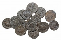 ROMAN IMPERIAL. Lot of 15 antoniniani, mostly Gallic Empire, plus a few Claudius II Gothicus. Group lots sold as is, no returns.