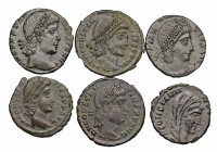ROMAN IMPERIAL. Lot of 6 good quality Constantinian era bronzes. Group lots sold as is, no returns.