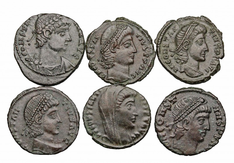 ROMAN IMPERIAL. Lot of 6 good quality Constantinian era bronzes. Group lots sold...