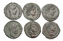 ROMAN IMPERIAL. Lot of 6 good quality Constantinian era bronzes. Group lots sold as is, no returns.