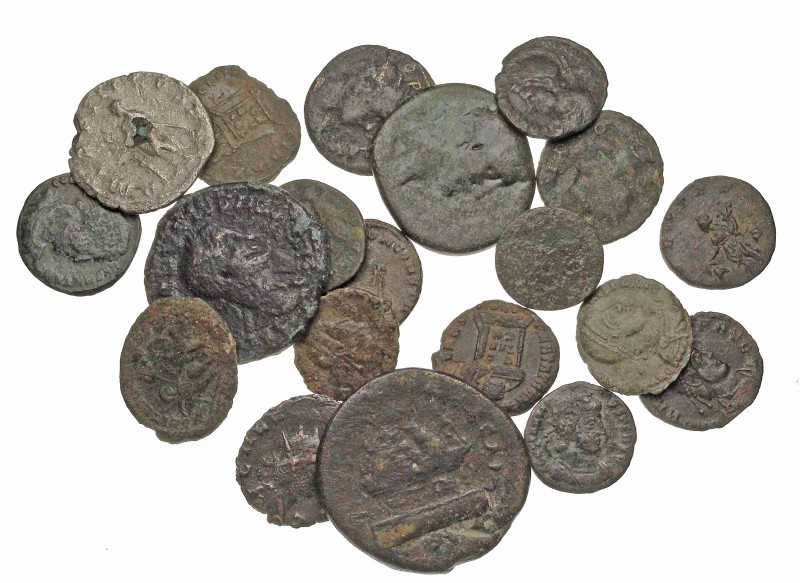 ROMAN. Lot of 25 assorted Imperial and Provincial issues (including a fouree ant...