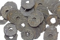 PALEMBANG. Lot of 53 hexagonal tin Pitis Teboh. Pre-Dutch issues struck under Muhammad Bahudin II (1805-1821). Unsearched lot. These coins are uniface...