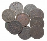 WORLD, British trade (Conder) tokens. Lot of 10 assorted types and localities. Group lots sold as is, no returns.