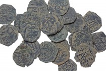 WORLD, Spain. Lot of 23 cornados of Philip II. Earthen deposits. Group lots sold as is, no returns.
