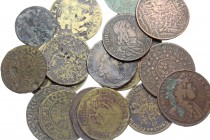 WORLD. Lot of 20 assorted jetons. Lot includes 14 jetons of Louis XIV, and 6 Nuremberg jetons. Lower grade, many with some issues. 1500’s to early 170...