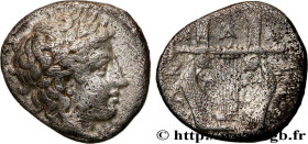 MACEDONIA - CHALCIDIAN LEAGUE - OLYNTHUS
Type : Tetrobole 
Date : 420-392 AC. 
Mint name / Town : Olynthe, Macédoine 
Metal : silver 
Diameter : 14,5 ...
