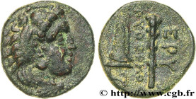 IONIA - ERYTHRAI
Type : Unité 
Date : c. 330-300 AC. 
Mint name / Town : Érythrées, Ionie 
Metal : copper 
Diameter : 13  mm
Orientation dies : 2  h.
...