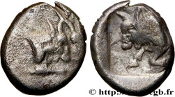 CARIA - ANONYMOUS
Type : Diobole 
Date : 450-400 AC. 
Mint name / Town : Carie 
Metal : silver 
Diameter : 12  mm
Orientation dies : 12  h.
Weight : 1...