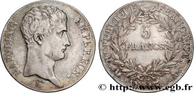 PREMIER EMPIRE / FIRST FRENCH EMPIRE
Type : 5 francs Napoléon Empereur, Calendrier révolutionnaire 
Date : An 13 (1804-1805) 
Mint name / Town : Paris...