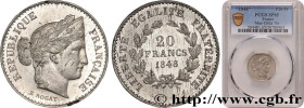 II REPUBLIC
Type : Concours de 20 francs, essai de Rogat 
Date : 1848 
Mint name / Town : Paris 
Quantity minted : --- 
Metal : tin 
Diameter : 21  mm...