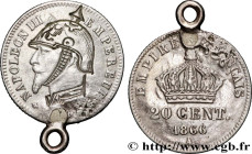SATIRICAL COINS - 1870 WAR AND BATTLE OF SEDAN
Type : Monnaie satirique 20 centimes Napoléon III avec casque à pointe 
Date : 1866 
Mint name / Town :...