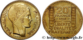 III REPUBLIC
Type : Essai de 20 francs Turin en bronze-aluminium 
Date : 1929 
Mint name / Town : Paris 
Quantity minted : --- 
Metal : bronze-alumini...