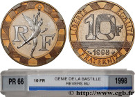 V REPUBLIC
Type : 10 francs Génie de la Bastille, Avers BE / Revers BU 
Date : 1998 
Mint name / Town : Pessac 
Quantity minted : --- 
Metal : bronze-...