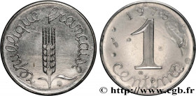 V REPUBLIC
Type : 1 centime Épi, avec rebord 
Date : 1975 
Mint name / Town : Pessac 
Quantity minted : --- 
Metal : stainless steel 
Diameter : 15  m...