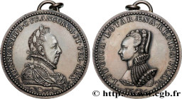 HENRY III
Type : Médaille, Henri III et Louise de Lorraine, refrappe 
Date : 1575-1589 
Mint name / Town : Monnaie de Paris 
Metal : silver 
Millesima...