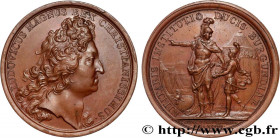 LOUIS XIV "THE SUN KING"
Type : Médaille, Camp de Compiègne 
Date : 1698 
Metal : copper 
Diameter : 40,5  mm
Weight : 33,57  g.
Edge : lisse 
Puncheo...