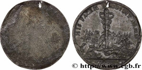 LOUIS XV THE BELOVED
Type : Médaille, Cardinal de Fleury, tirage uniface du revers 
Date : 1736 
Metal : tin 
Diameter : 53,5  mm
Engraver : DASSIER J...