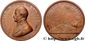 CONSULATE
Type : Médaille, paix de Lunéville 
Date : An 9 (1800-1801) 
Metal : copper 
Diameter : 54,5  mm
Engraver : DROZ Jean-Pierre (1740-1823) 
We...