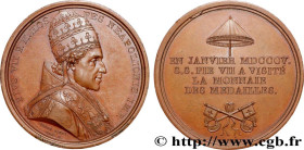 PREMIER EMPIRE / FIRST FRENCH EMPIRE
Type : Médaille, Visite du pape Pie VII à la Monnaie des Médailles 
Date : 1805 
Metal : bronze 
Diameter : 40,5 ...