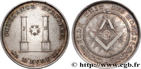FREEMASONRY
Type : Médaille, La constance éprouvée 
Date : (1805) 
Mint name / Town : 27 - Évreux 
Metal : silver 
Diameter : 28  mm
Weight : 8,09  g....