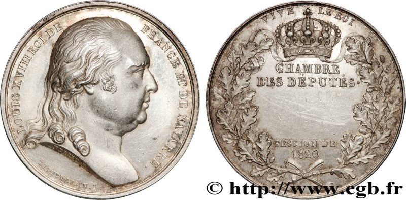 LOUIS XVIII
Type : Médaille parlementaire 
Date : 1820 
Metal : silver 
Diameter...
