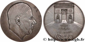 V REPUBLIC
Type : Médaille, Charles de Gaulle 
Date : 1970 
Mint name / Town : Monnaie de Paris 
Metal : silver plated bronze 
Diameter : 71,5  mm
Eng...