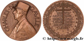 V REPUBLIC
Type : Médaille, Charles de Gaulle, Président du gouvernement provisoire 
Date : 1977 
Mint name / Town : Monnaie de Paris 
Metal : bronze ...