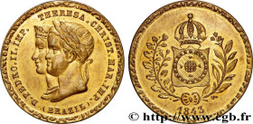 BRAZIL - EMPIRE OF BRAZIL - PETER II
Type : Médaille, Mariage de Pierre II de Brézil et Thérèse-Christine 
Date : 1843 
Metal : gilt bronze 
Diameter ...
