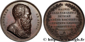 ITALY
Type : Médaille, Andrea Doria 
Date : n.d. 
Metal : copper 
Diameter : 41,5  mm
Engraver : CERBARA Nicolo 
Weight : 44,84  g.
Edge : lisse + têt...