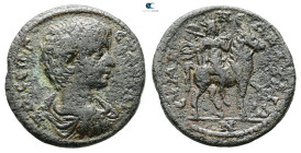 Phrygia. Eumeneia - Fulvia. Geta AD 198-211. Bronze Æ