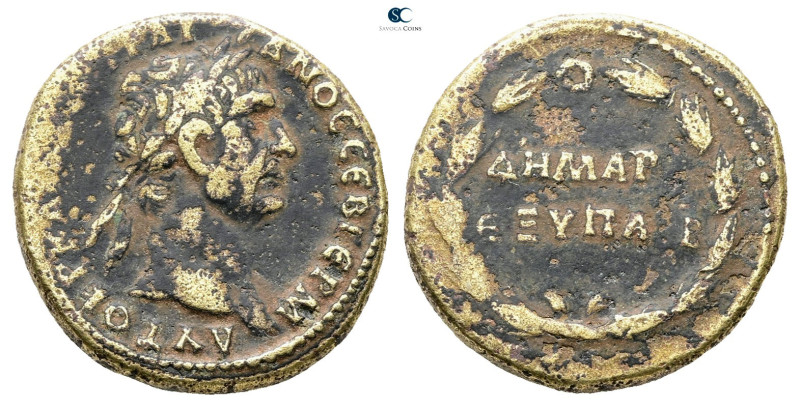 Seleucis and Pieria. Antioch. Trajan AD 98-117. 
Bronze Æ

27 mm, 12,60 g

...