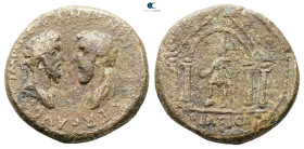 Judaea. Aelia Capitolina (Jerusalem). Marcus Aurelius and Lucius Verus AD 165-166. Bronze Æ