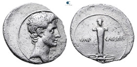 Octavian 44-27 BC. Rome. Denarius AR