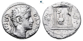 Augustus 27 BC-AD 14. Uncertain Spanish mint (Colonia Patricia?). Denarius AR