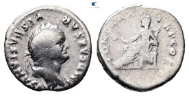 Vespasian AD 69-79. Rome. Denarius AR