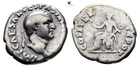 Vespasian AD 69-79. Rome. Denarius AR