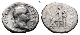 Vespasian AD 69-79. Rome. Denarius AR