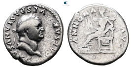 Vespasian AD 69-79. Rome. Denarius AR