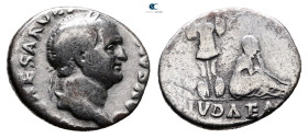 Vespasian AD 69-79. "Judaea Capta" commemorative. Rome. Denarius AR